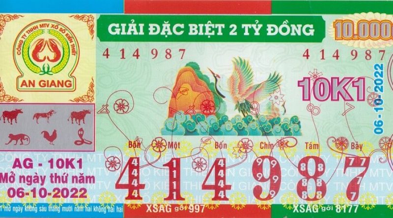 Mẫu vé xổ số An Giang và những thông tin cần biết về XSAG