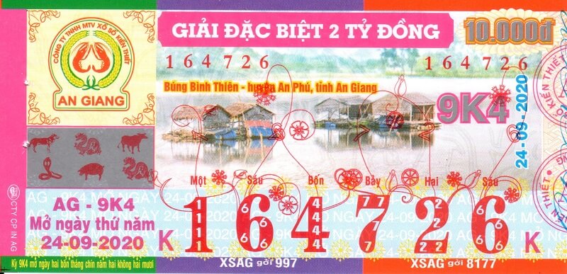 Mẫu vé xổ số An Giang và những thông tin cần biết về XSAG