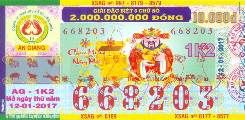 Mẫu vé xổ số An Giang và những thông tin cần biết về XSAG