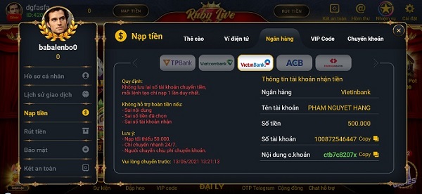 Khuyến mãi ngập tràn từ Ruby Live