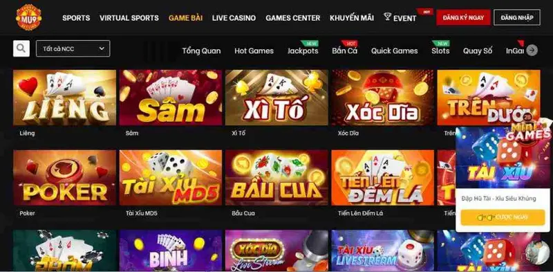Truy cập trang web MU9