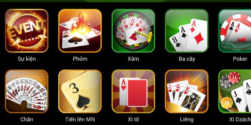 game bài sở hữu 1 kho đồ sộ