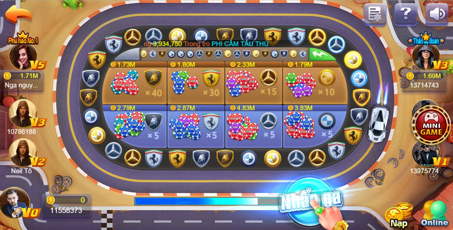 Siêu trò chơi cực phẩm phi xe đình đám tại 33win