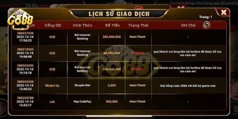 Đề xuất khắc phục khi gặp lỗi rút tiền Go88